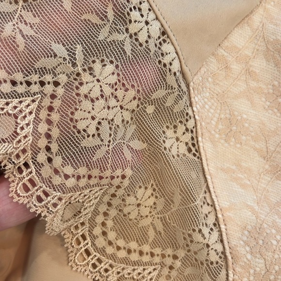 Elomi Womens 2 Pair Briefs XL Black & Dune Floral Lace Tummy Control EL4285 NWT - Picture 5 of 14